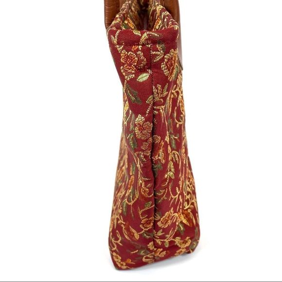 Pasttimes vintage floral fabric large tote bag w pouch - Picture 5 of 15